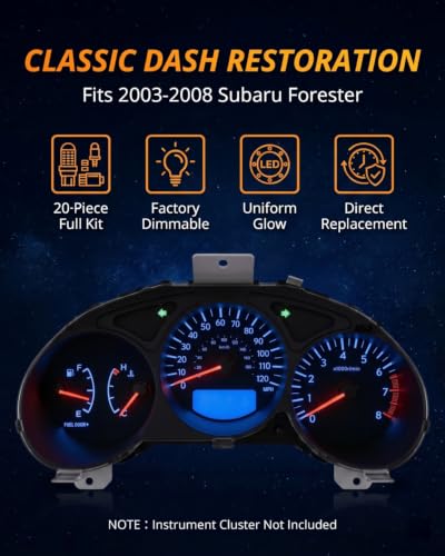 Kit de 20 Bombillas LED para Panel Instrumentos Subaru Forester miniatura 2