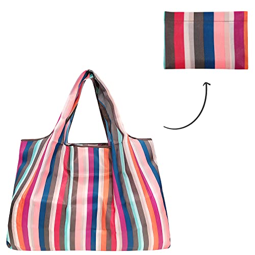 Image of allydrew Large Foldable Tote Nylon Reusable Grocery Bag