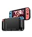 Produktbild Schutzhülle kompatibel mit Nintendo Switch, PHOCAR Grip Cover Soft TPU Case mit Stoßdämpfung und Anti-Kratzer für Nintendo Switch Konsole und Joy-Con - Schwarz