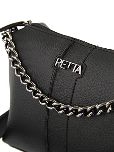 Bolsa Kit Feminina Sacola Necessarie e Porta Cartão Retta (Preto)