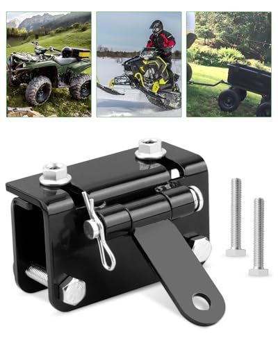 Universal Receiver Hitch Fit for ATV UTV Models with 0.63In-1.3In Bumpers, ATV Hitch Attachments Trailer Hitch Adapter