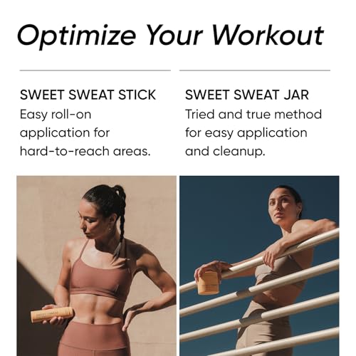 Image of Sports Research Sweet Sweat Tropical Workout Enhancer Gel to Maximize Your Exercise & Sweat Faster - 6.4oz Stick (Pack of 2)