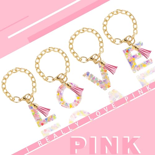 Image of Letter Charm Accessories for Stanley Cup 1 PCS Cute Initial Keychain Handle Charm for Stanley Tumbler for Women