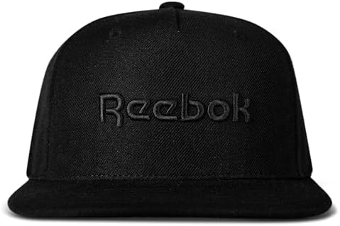 Reebok Originals Hat with Flat Brim, Adjustable Snapback Closure