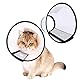 JIAMIAN Hundekegel Halsband, Verstellbar Haustier Halsband Anti-Bite Leck Wundkegel Heilen Schutzkragen, Elisabethanischer Kragen Schutzkragen Großer Hund (Halsumfang: 23-27cm)