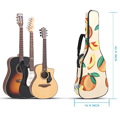 Housse étanche pour guitare acoustique avec double bandoulière et poche Motif pêche Orange, Multicolore 01., 42.9×16.9×4… - Les Beatles, Paul McCartney, John Lennon, RIngo Starr, George Harrison Housse étanche pour guitare acoustique avec double bandoulière et poche Motif pêche Orange, Multicolore 01., 42.9x16.9x4… – Image 6