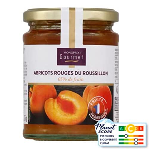 Monoprix Gourmet Abricots rouges du Roussillon 65% de fruits - Le pot de 325g