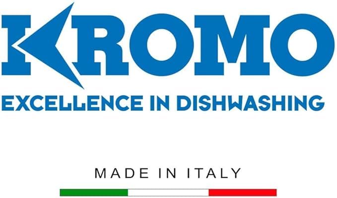 MBH - Lavabicchieri professionale KROMO AQUA 37 in acciaio inossidabile SENZA pompa di scarico. Macchina lavastoviglie per cucina industriale di bar, ristorante e ristorazione.
