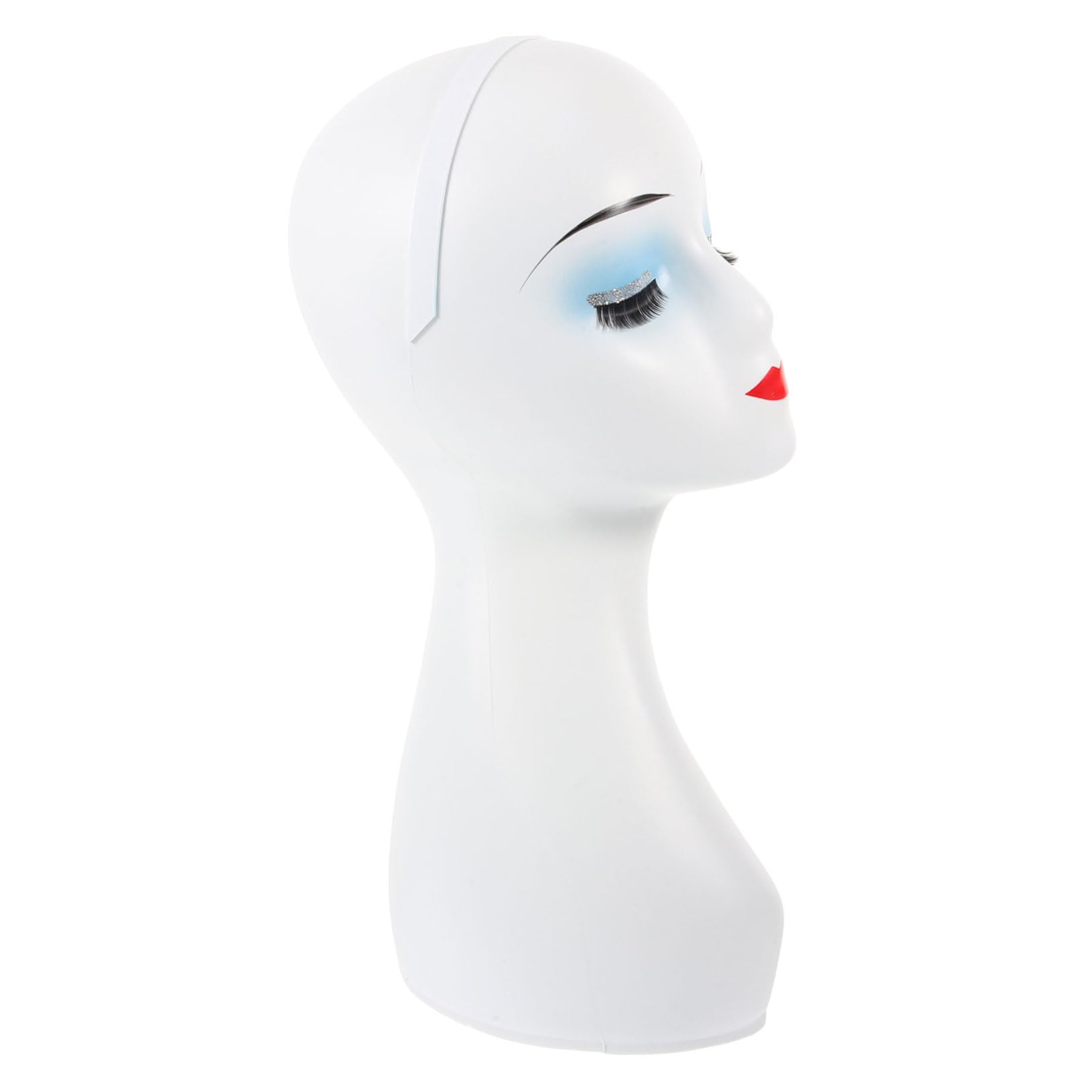 Ipetboom Dummy Head Model for Wigs Display Wig Stand Mannequin Head Stand for Storage