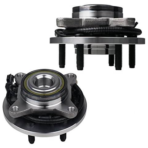 Autoround 515117 Pair RWD Front Wheel Hub and Bearing Assembly Replacement for 2009-2010 Ford F-150 6 Lug w/ABS Cover