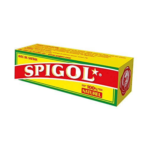 Spigol Épices - 3% de Safran - Parfume et Colore vos Plats - Épices à Paella, Riz, Poisson - 100% Naturel - 10 Dosettes de 0,4g