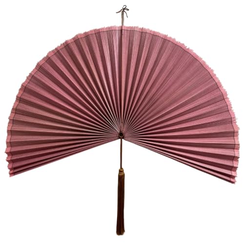 LIGH9LAMP Fan Wall Decor,Large Bamboo Fan Wall Art For Boho Hanging Headboard,Decorative Folding Fan For Over Bed Decorations