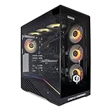 CyberPowerPC Luxe Gaming PC - AMD Ryzen 7 9800X3D, Nvidia RTX 5070, 32GB RAM, 1TB NVMe SSD, 650W PSU, Windows 11, Liquid Cooling, V100R