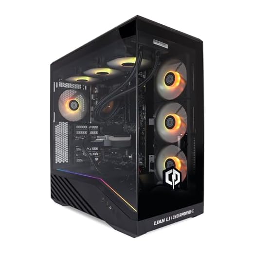 CYBERPOWERPC Luxe Gaming-PC - AMD Ryzen 7 9800X3D, Nvidia RTX 5070 Ti 16GB, 32GB RAM, 1TB NVMe SSD, 750W 80+ PSU, Wasserkühlung, Windows 11, Ark RGB