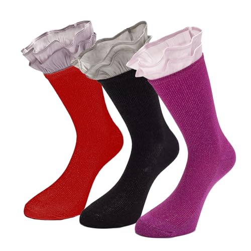 Chaussettes à volants femme à porter avec des mocassins ou baskets