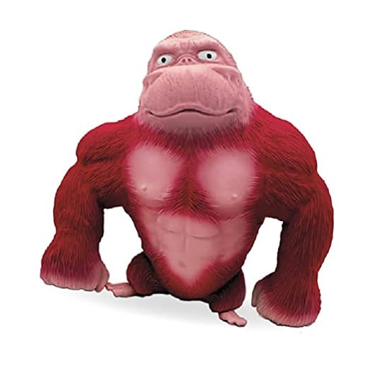 BTSEURY Latex apa gorilla leksaker, animefigur leksaker, djungelleksaker djurfigurer för barn, sensoriska stressavlastande leksaker