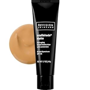 Revision Skincare Intellishade® Matte SPF 45 Anti-Aging Tinted Sunscreen for Face, Oil-Free Moisturizer with SPF and Vitamin C, Pore Minimizing Sunscreen for Oily and Combination Skin, 1.7 oz