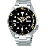 Seiko 5 スポーツブラックダイヤル シルバーステンレススチールブレス [並行輸入品]