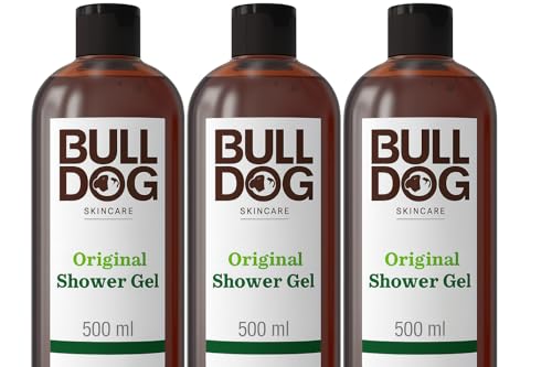 Gel douche homme pour peau sèche et fatiguée Bulldog Skincare Original pack de 3