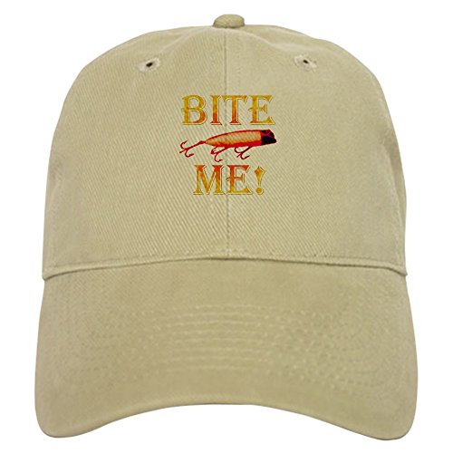 CafePress Bite Me! Cap Unique Adjustable Baseball Hat Khaki