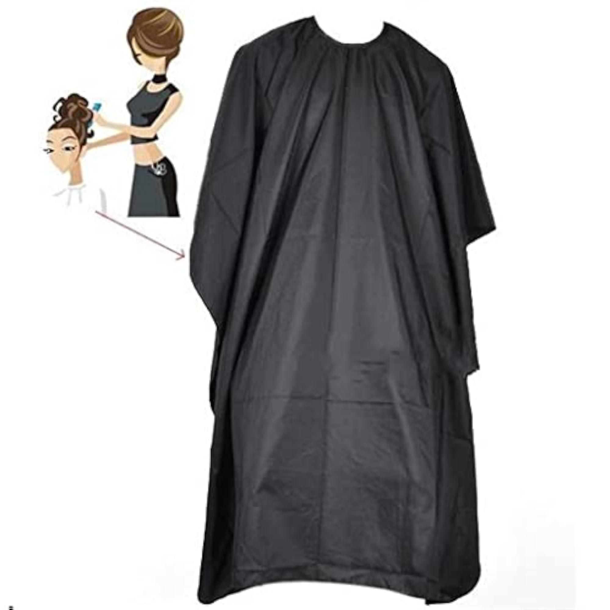 Waterproof Salon Hair Cutting Cape Gown Cloth