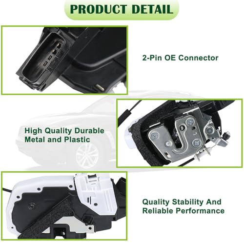 Image of Door Lock Latch Actuator Assembly Rear Left Side Compatible with 2008-2013 Infiniti FX35 FX37 FX50 2014-2017 QX70 Replaces 82501-1CA0A 825011CA0A