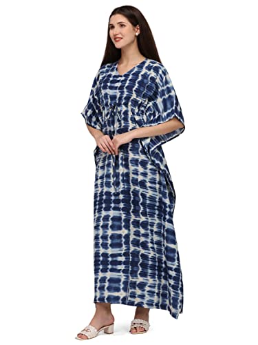 Image of SEREIN Women's Crepe Kaftan Maxi Casual Dress