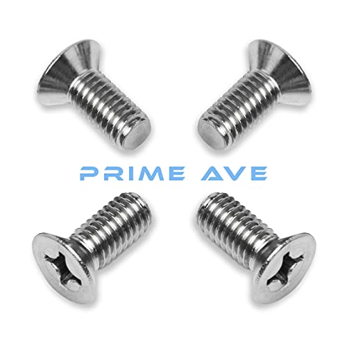 Prime Ave Stainless Steel Brake Disc Rotor Screws Compatible/ Replacement For Acura & Honda 936-000-601-40-H (Pack Of 4) #TOP5