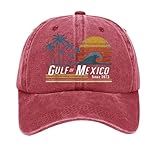 Generisch Gorra de béisbol unisex de verano para mujer, gorra de béisbol ajustable con ala curva, para deportes al aire libre y ropa de ocio, gorra de equipo, rojo, talla única