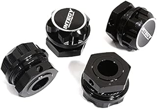 Integy RC Model C30181BLACK Billet Machined Wheel Adapters for Arrma 1/7 Limitless All-Road Speed Bash