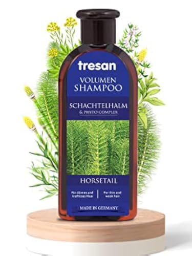 Tresan Champú con pajita de caja para cabello fino y sin fuerza, hidratación diaria, desintoxicación, champú antioxidante, sin parabenos ni gluten, 300 ml