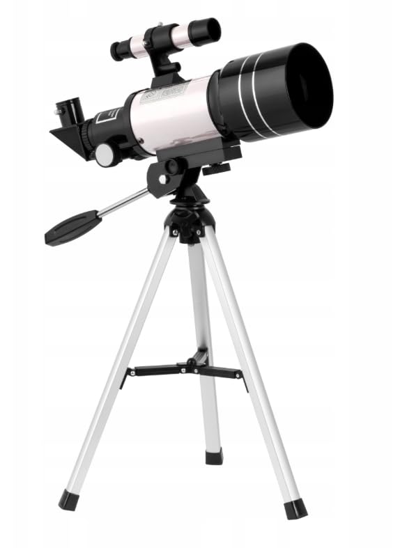 TELESKOP EDUKACYJNY MIRAI OPTICS METEOR F30070M z adapterem do smartfona | Zestaw z filtrami słonecznym i księżycowym | Powiększenie do x150 (Meteor)