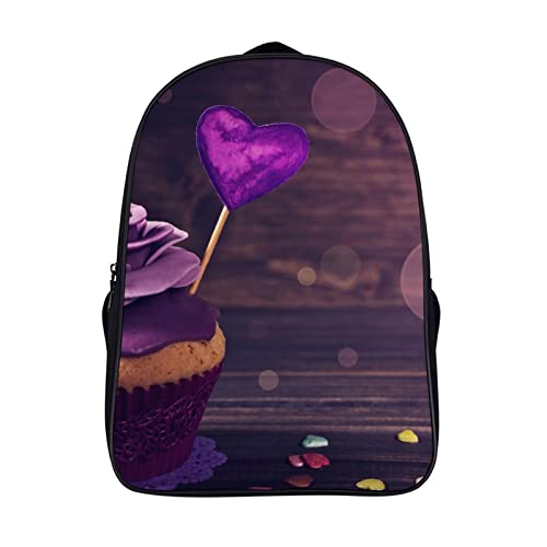 Cartable tasse gâteau ado sac à dos décontracté mode école 40x28x16cm
