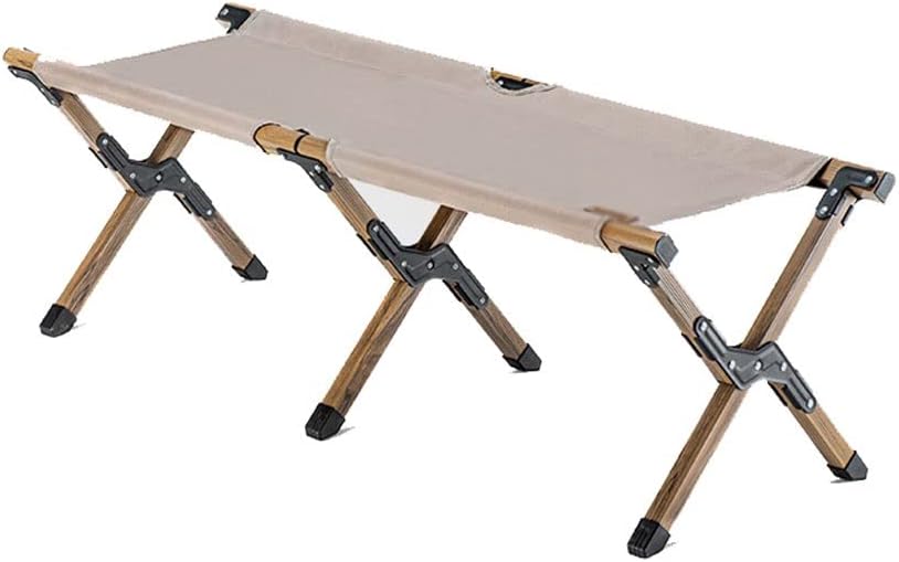 Stools Chairs Outdoor Folding Double Chair Stool Portable Camping Picnic Travel Aluminum Stool for Living Room Home Fishing Stool Modern Stool (Color : Khaki)