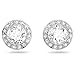 Produktbild Swarovski Angelic Ohrringe, Rhodinierte Ohrstecker mit Funkelndem Weißen Kristallchaton und Klarem Kristallpavé