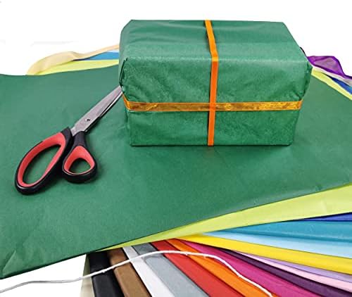 Dark Green Jade Emerald Tissue Paper Sheets for Wrapping 50 Large Sheets, Acid Free Art Paper, Perfect for Gift Wrap, Storage, Packing, Art & Craft Bulk Pack Archiving Shredding 70 x 50cm Sheet Size