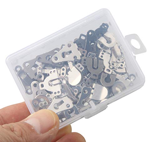 Allinone 1 Box Copper Sewing Hooks And Eyes Closure Fastener For Diy Craft Trousers Skirt Dress (18X13Mm/13X17Mm Silver & Gun Metal) #TOP6