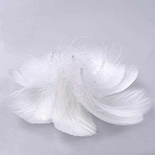 800 Pcs White Feathers Crafts Feathers Decorations Feathers, for DIY Dream Catchers Wedding Festival Party Lampshades Decorations