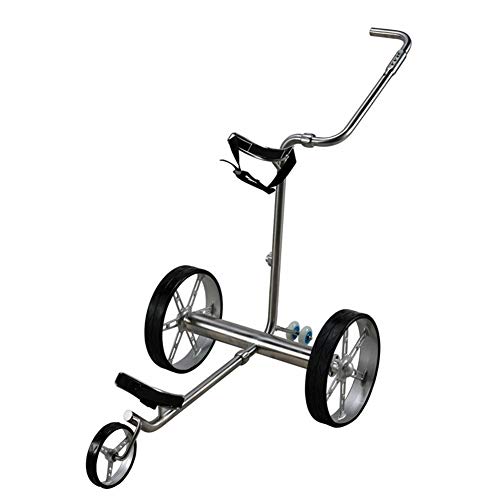 LCHENX-Remote Control Electric Golf Push Cart with Charger Battery and Remote Control Aluminum