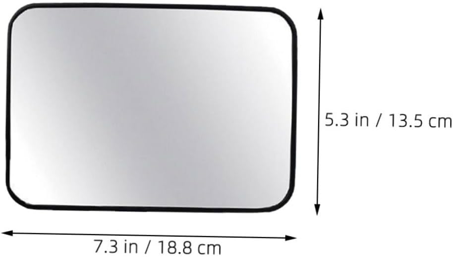 Toddmomy Car Mirror for Rear-facing Car Seats, 18.8x13.5cm Black Square Rearview Mirror for Safety, Wide Angle View for Backseat Monitoring during Travel