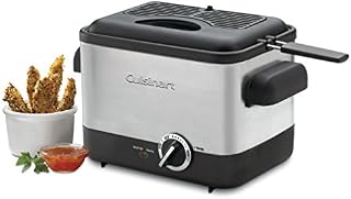 Cuisinart CDF-100 Compact 1.1-Liter Deep Fryer, Brushed Stainless Steel - Silver
