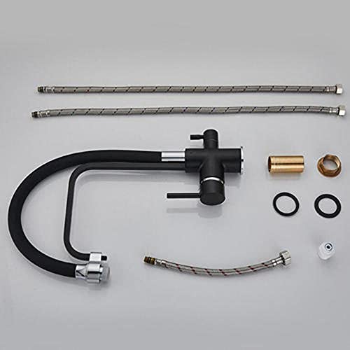 Robinet de cuisine 3 voies pour eau pure et design noir chic