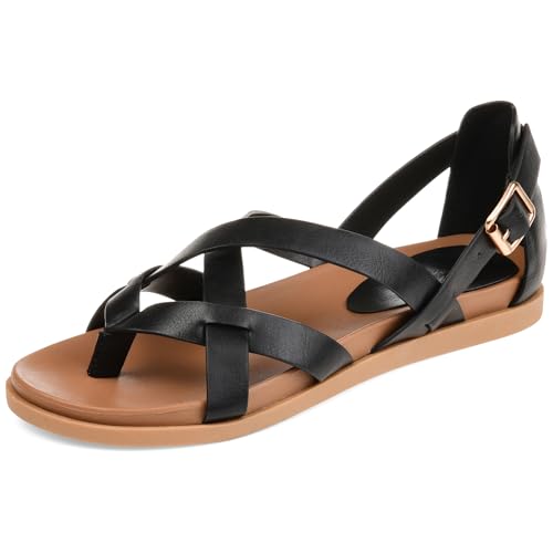 Journee Womens Ziporah Gladiator Flat Sandals