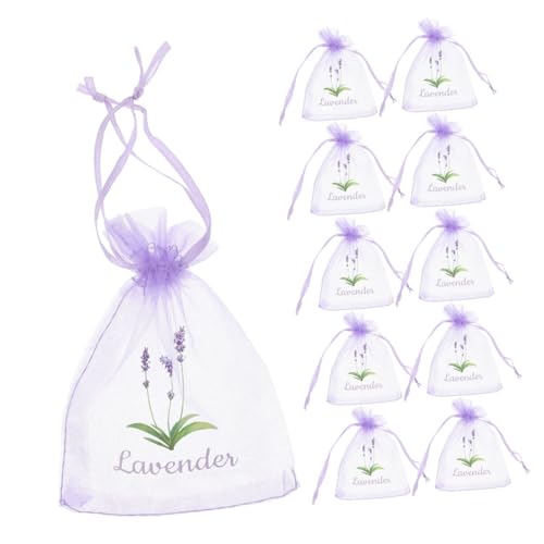 Bolsas de gasa con cordón para sachets aromáticos lavanda 20 pcs miniatura 1