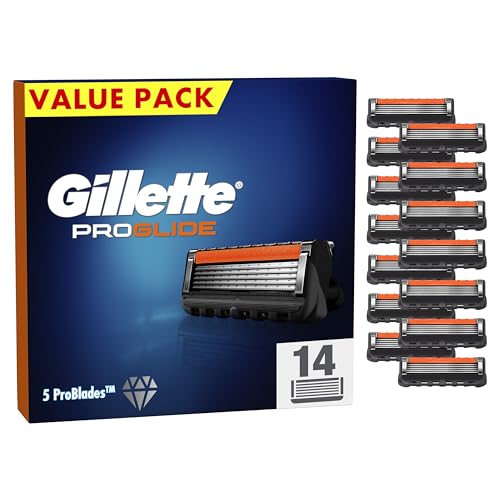Gillette ProGlide Cuchillas de Recambio Para Máquinilla De Afeitar Para Hombre, 14 Unidades, cuchillas de afeitar