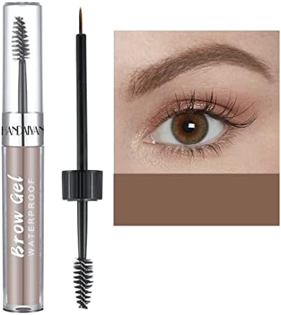 ONarisae Eyebrow Gel Waterproof Eyebrow Color Brows Shaping Gel Makeup Liquid Brows Styling (Light Brown)