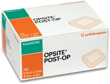 - Opsite Post-Op Waterproof Dressing 6.5cm x 5cm 50/box
