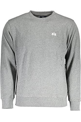 Pull en coton gris La Martina idéal pour un look casual chic au bureau