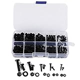 M2/M2.5/M3/M4/M5 Nylon-Schraubenmutter-Unterlegscheiben-Sortiment.Komplette Modelle und Spezifikationen, Präzisionsgewinde können leicht festgezogen und gelöst werden, einfach zu bedienen.