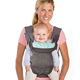 Infantino - Porte-bébé Flip Advanced 4-en-1 avec Bavoir - Ergonomique - Convertible - Face à l'Intérieur et Face à l'Extérieur - Avant et Arrière -Nouveau-nés et Plus - De 3,6 à 14,5 kg